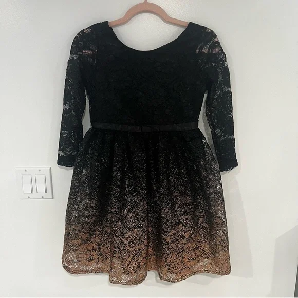 US Angels Girls' Ombré Lace Dress Sz 14 - Picture 2 of 11